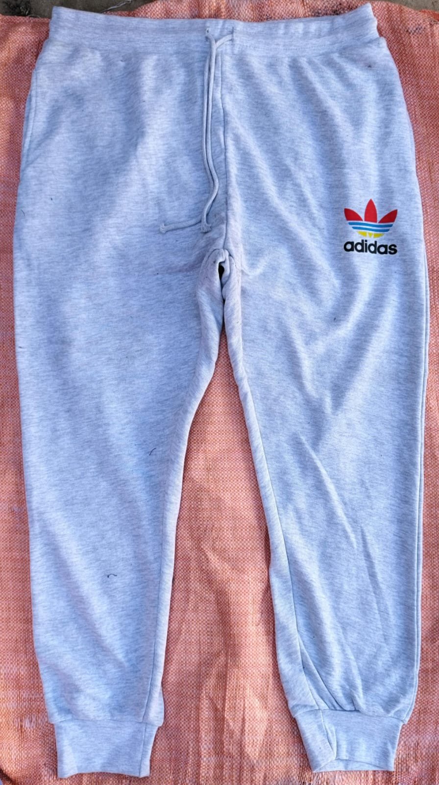 ADIDAS MEN PREMIUM FRENCH TERRY ELASTIC WAISTBAND STYLISH JOGGING PANTS