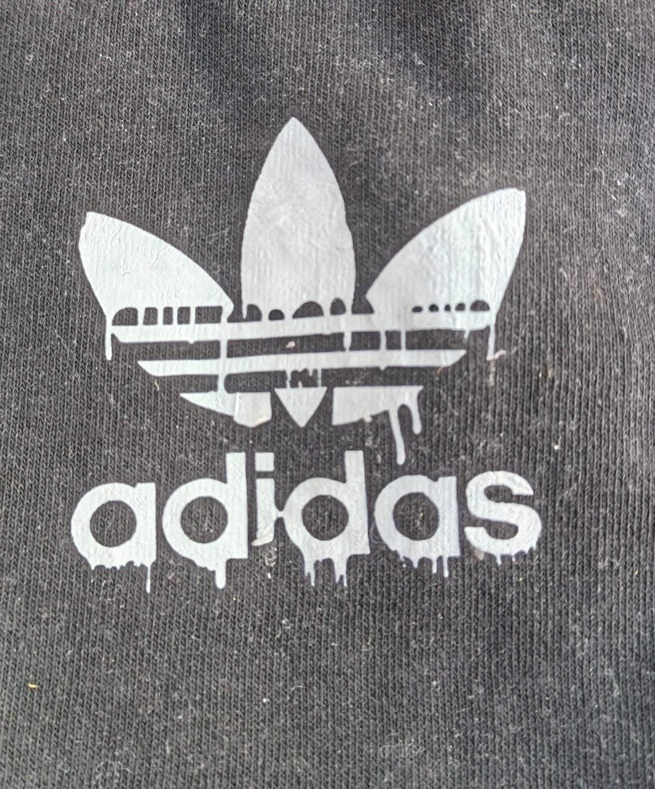 ADIDAS MEN PREMIUM FRENCH TERRY ELASTIC WAISTBAND STYLISH JOGGING PANTS — Print detail