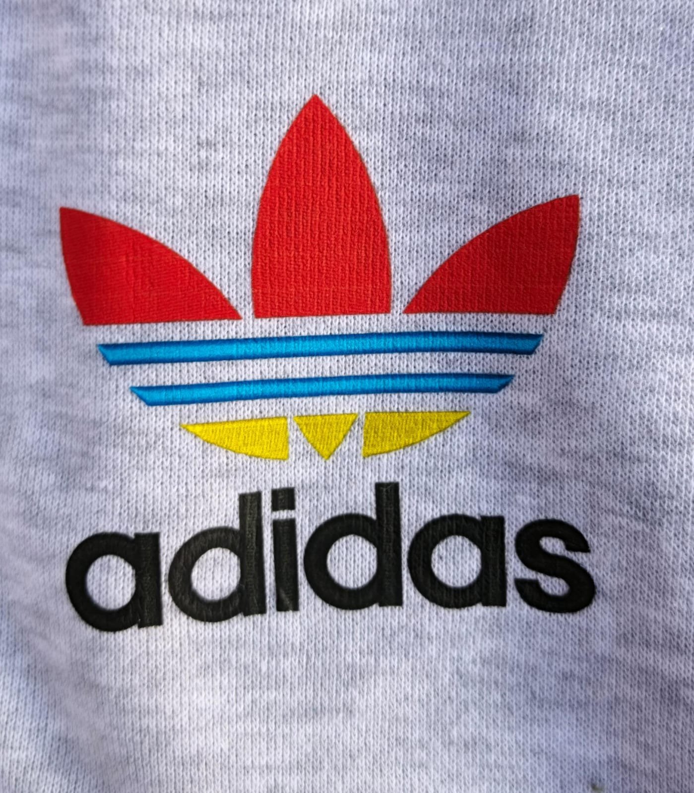 ADIDAS MEN PREMIUM FRENCH TERRY ELASTIC WAISTBAND STYLISH JOGGING PANTS — Print detail