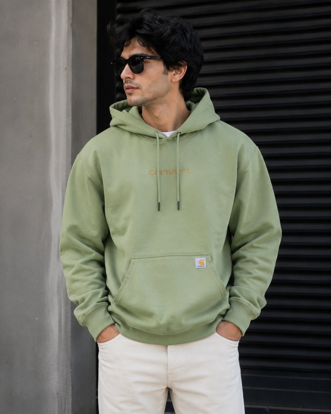 CARHARTT MEN SOFT HEAVY FLEECE RIBBED HEM & CUFF PULLOVER STYLE HOODIES