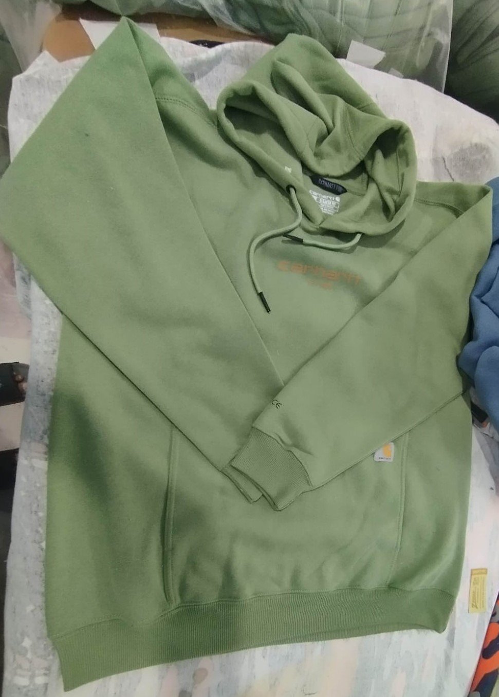 CARHARTT MEN SOFT HEAVY FLEECE RIBBED HEM & CUFF PULLOVER STYLE HOODIES
