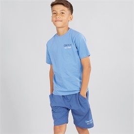 DKNY BOYS CLASSIC FRENCH TERRY ELASTIC WAISTBAND SHORTS