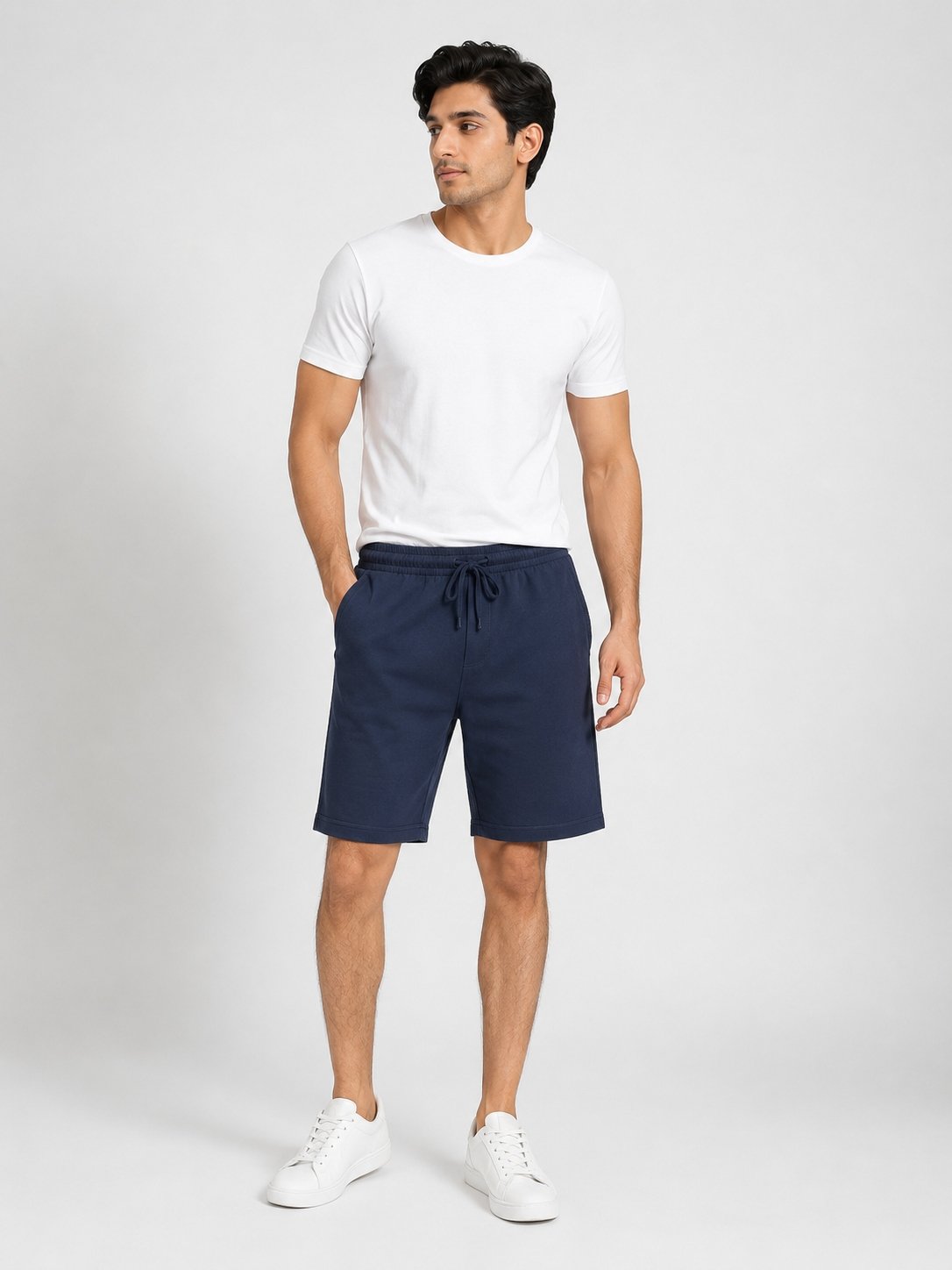 GEORGE MEN CLASSIC JERSEY TWISTED YARN ELASTIC WAISTBAND SHORTS