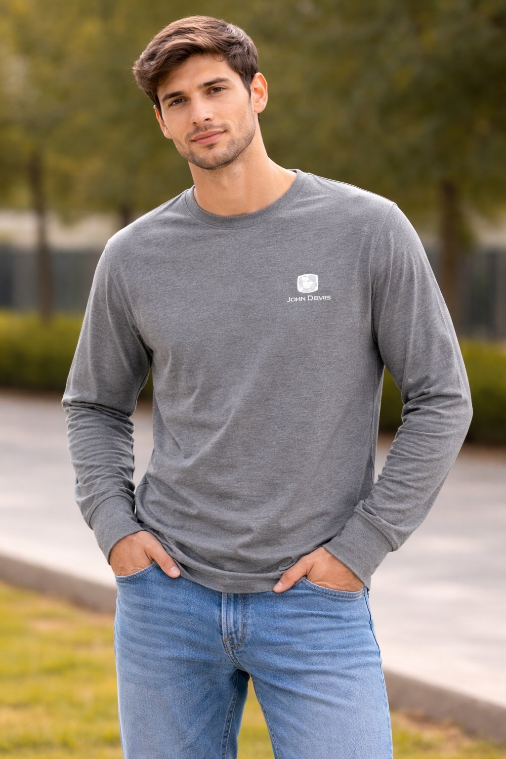 JOHN DEERE MEN CLASSIC JERSEY ROUND NECK HALF & FULL SLEEVED PRINTED T-SHIRTS