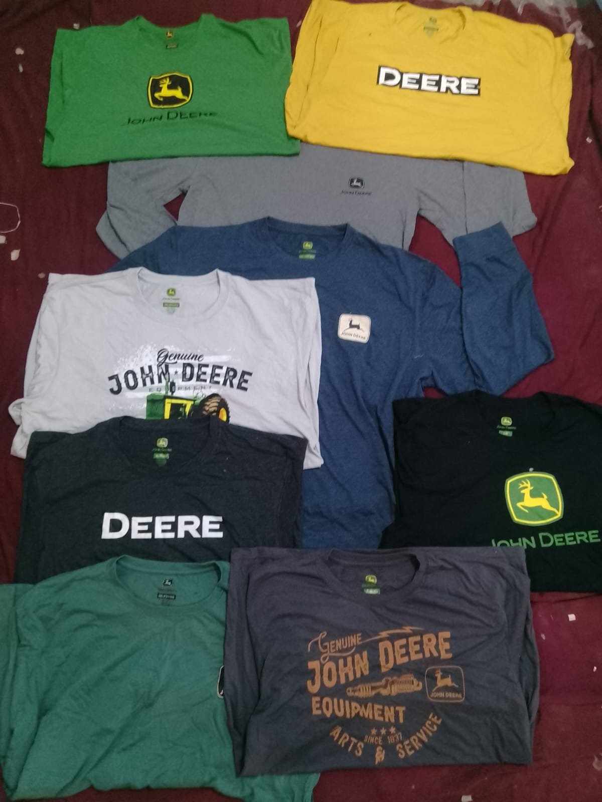 JOHN DEERE MEN CLASSIC JERSEY ROUND NECK HALF & FULL SLEEVED PRINTED T-SHIRTS — Colours available