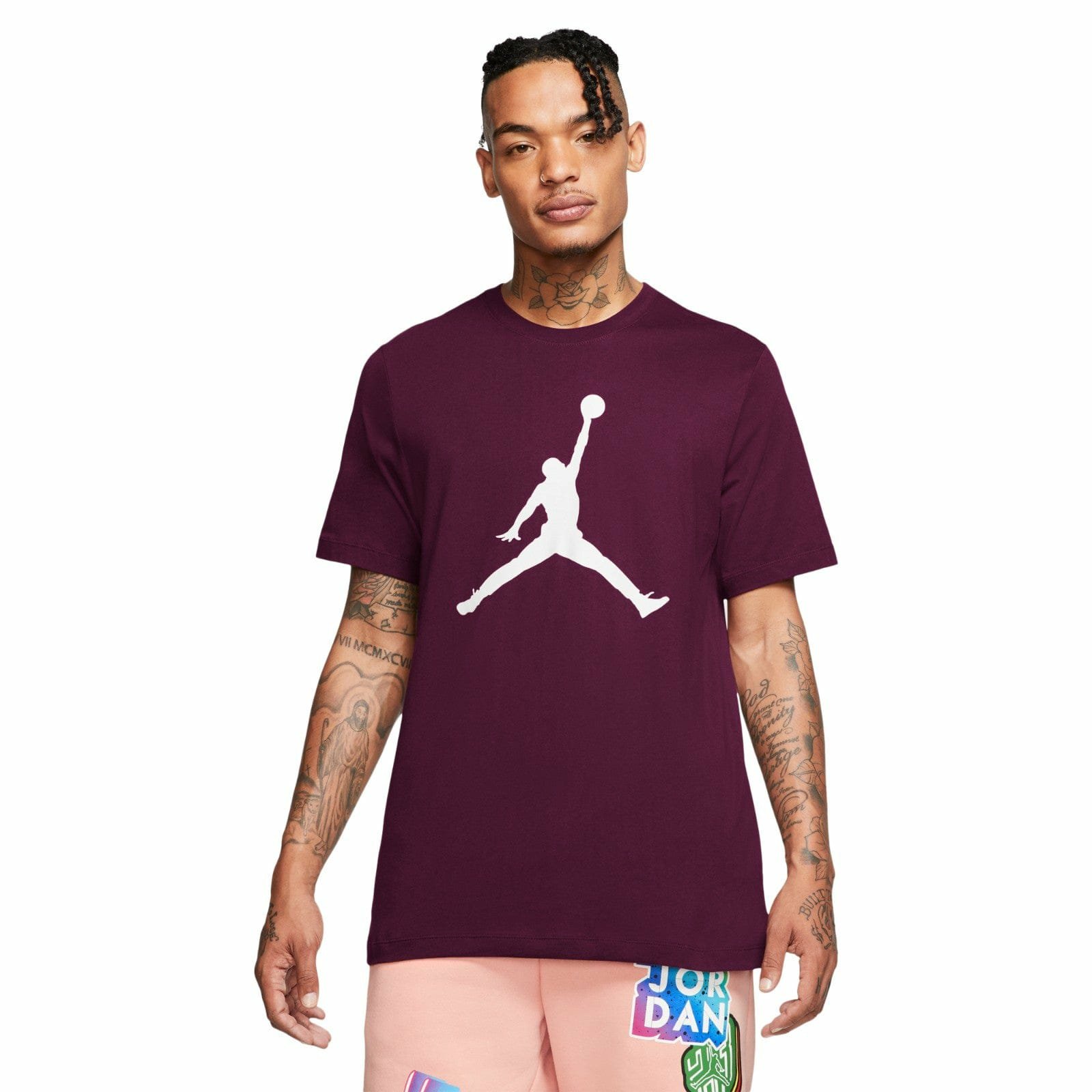 JORDAN MEN CLASSIC JERSEY HALF SLEEVED ROUND NECK PRINTED T-SHIRTS