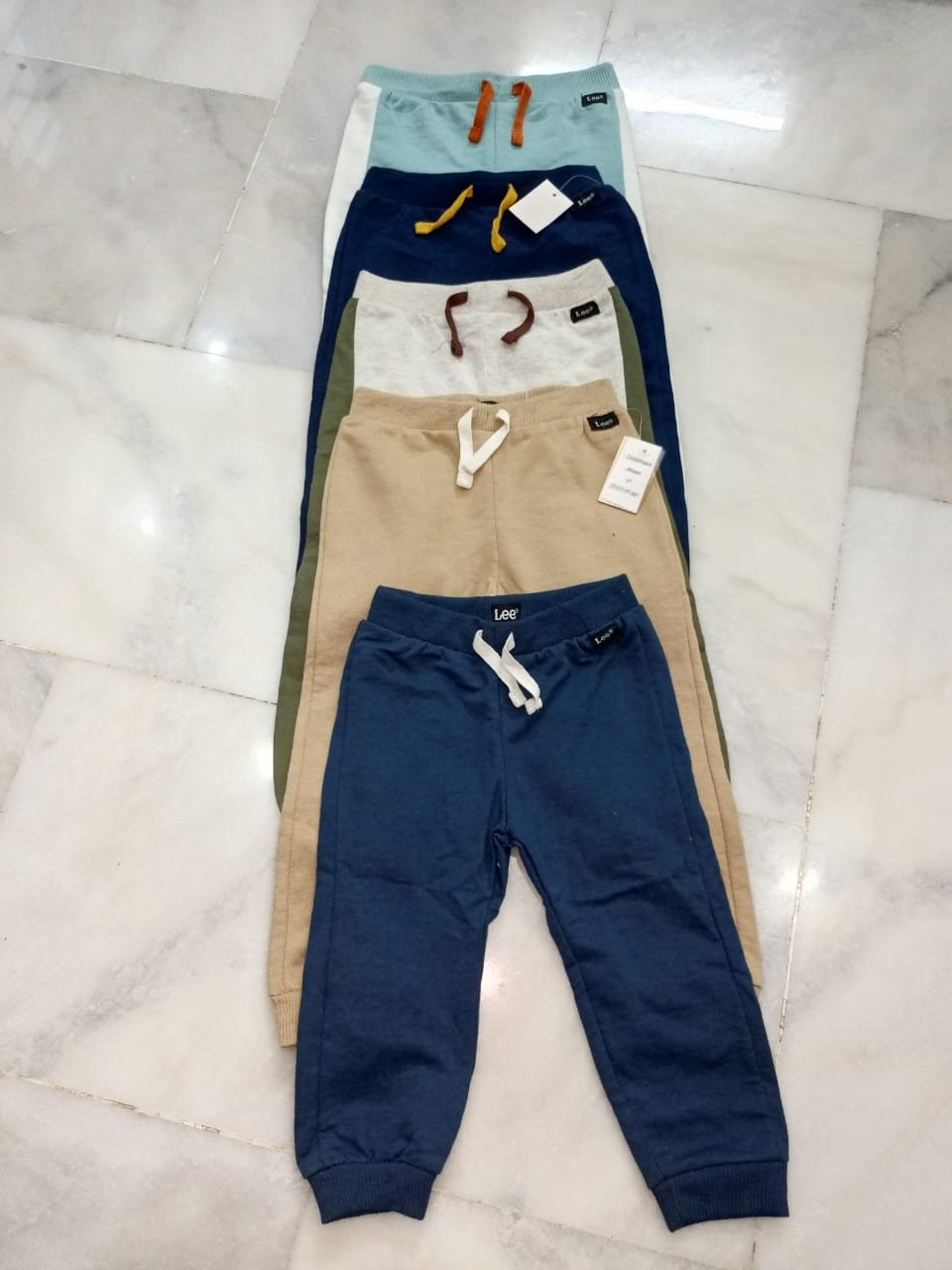 LEE KIDS BOYS SOFT FLEECE ELASTIC WAISTBAND JOGGING PANTS