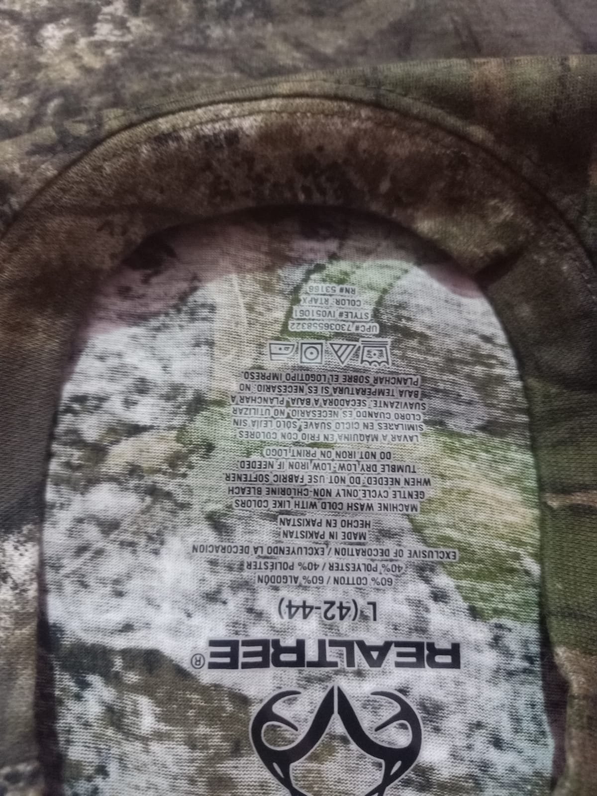 MOSSY OAK / REALTREE / BELL RANGERS MEN CLASSIC JERSEY ROUND NECK HALF & FULL SLEEVED JUNGLE PRINT T-SHIRTS — Brand label