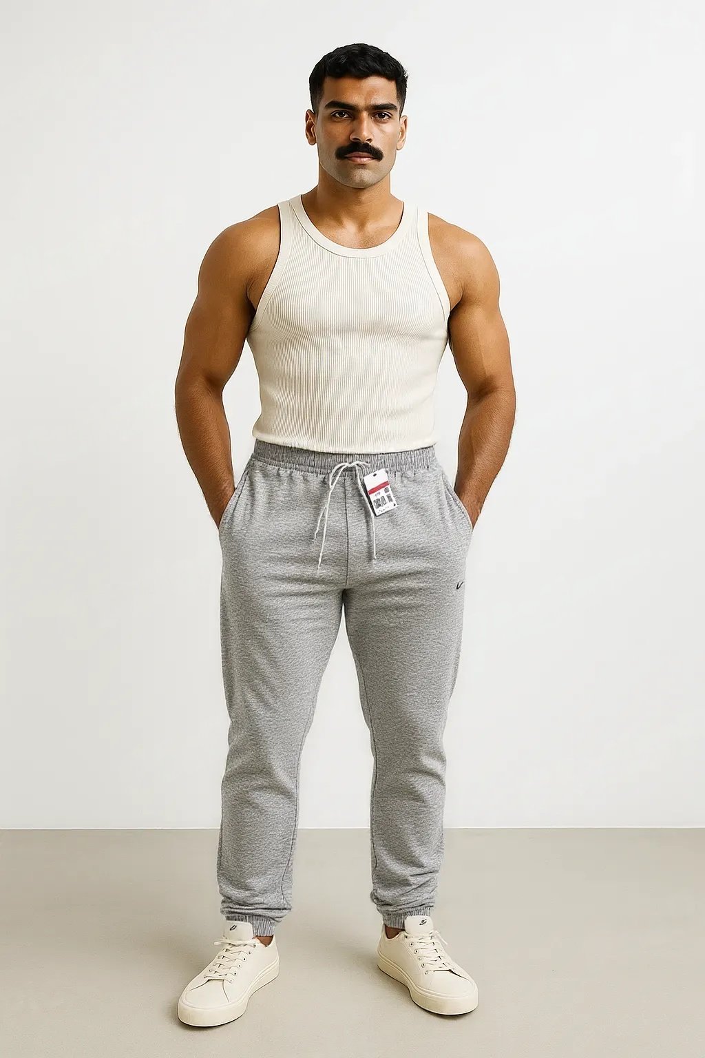 NIKE MEN SOFT FLEECE ELASTIC WAISTBAND PRINTED JOGGING PANTS