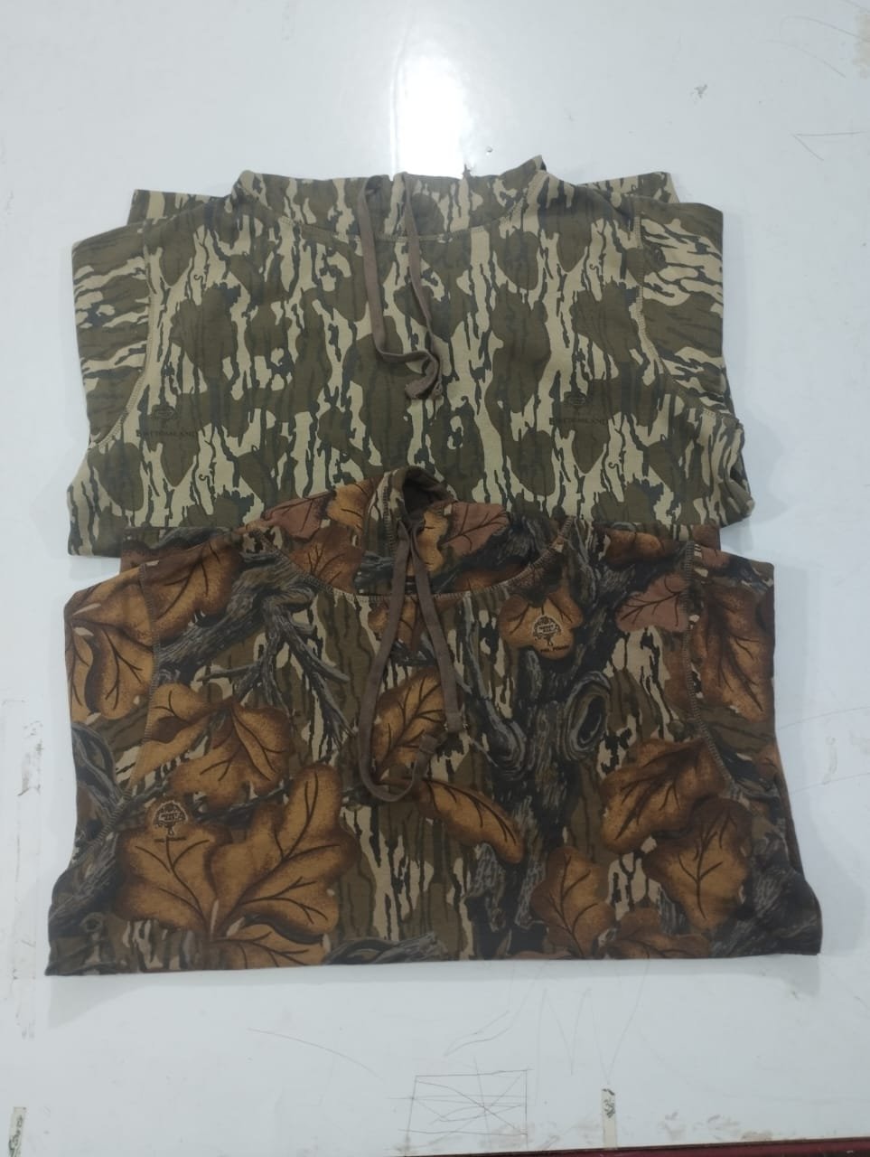 REAL TREE / KINGS / MOSSY OAK LABEL FREE MEN SOFT HEAVY FLEECE RIBBED HEM CUFF JUNGLE PRINTED HOODIES