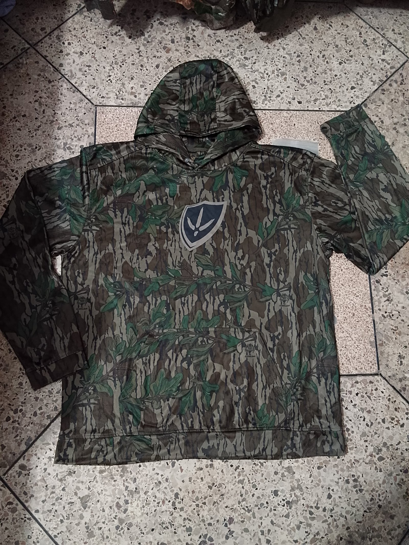 REAL TREE / KINGS / MOSSY OAK LABEL FREE MEN SOFT HEAVY FLEECE RIBBED HEM CUFF JUNGLE PRINTED HOODIES
