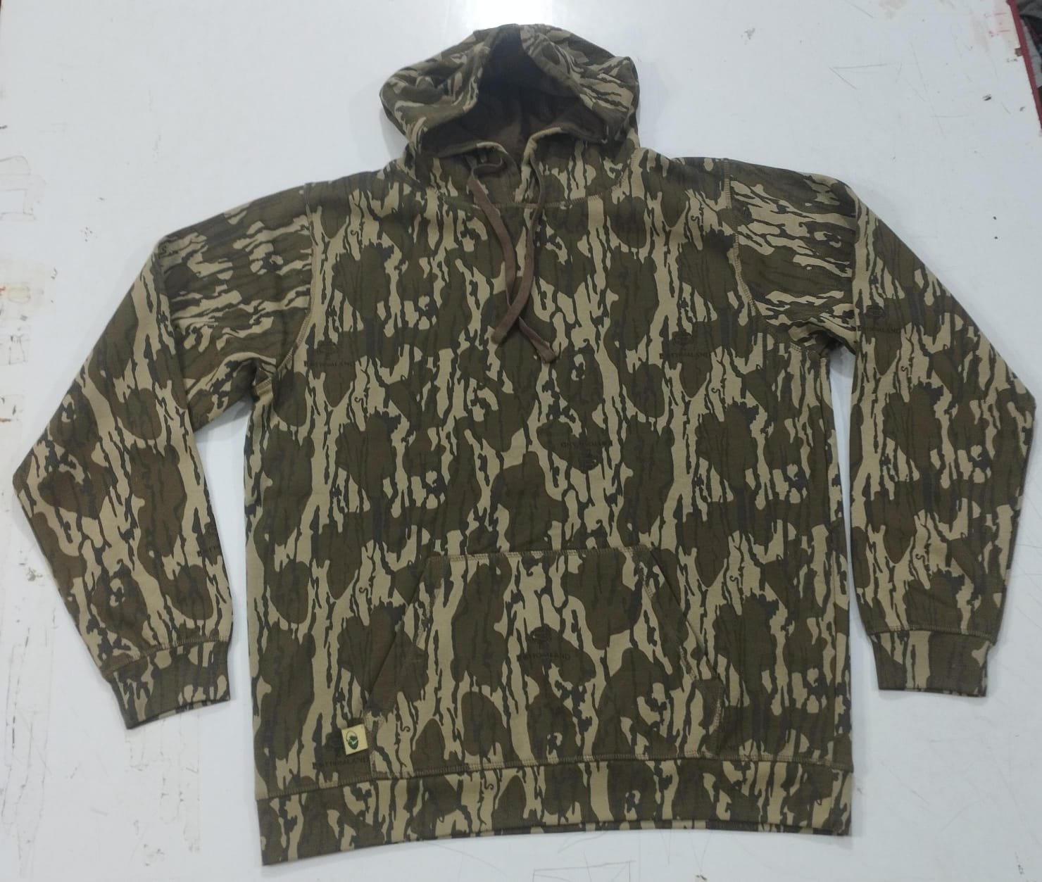 REAL TREE / KINGS / MOSSY OAK LABEL FREE MEN SOFT HEAVY FLEECE RIBBED HEM CUFF JUNGLE PRINTED HOODIES