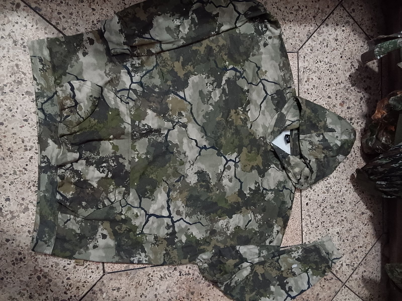 REAL TREE / KINGS / MOSSY OAK LABEL FREE MEN SOFT HEAVY FLEECE RIBBED HEM CUFF JUNGLE PRINTED HOODIES