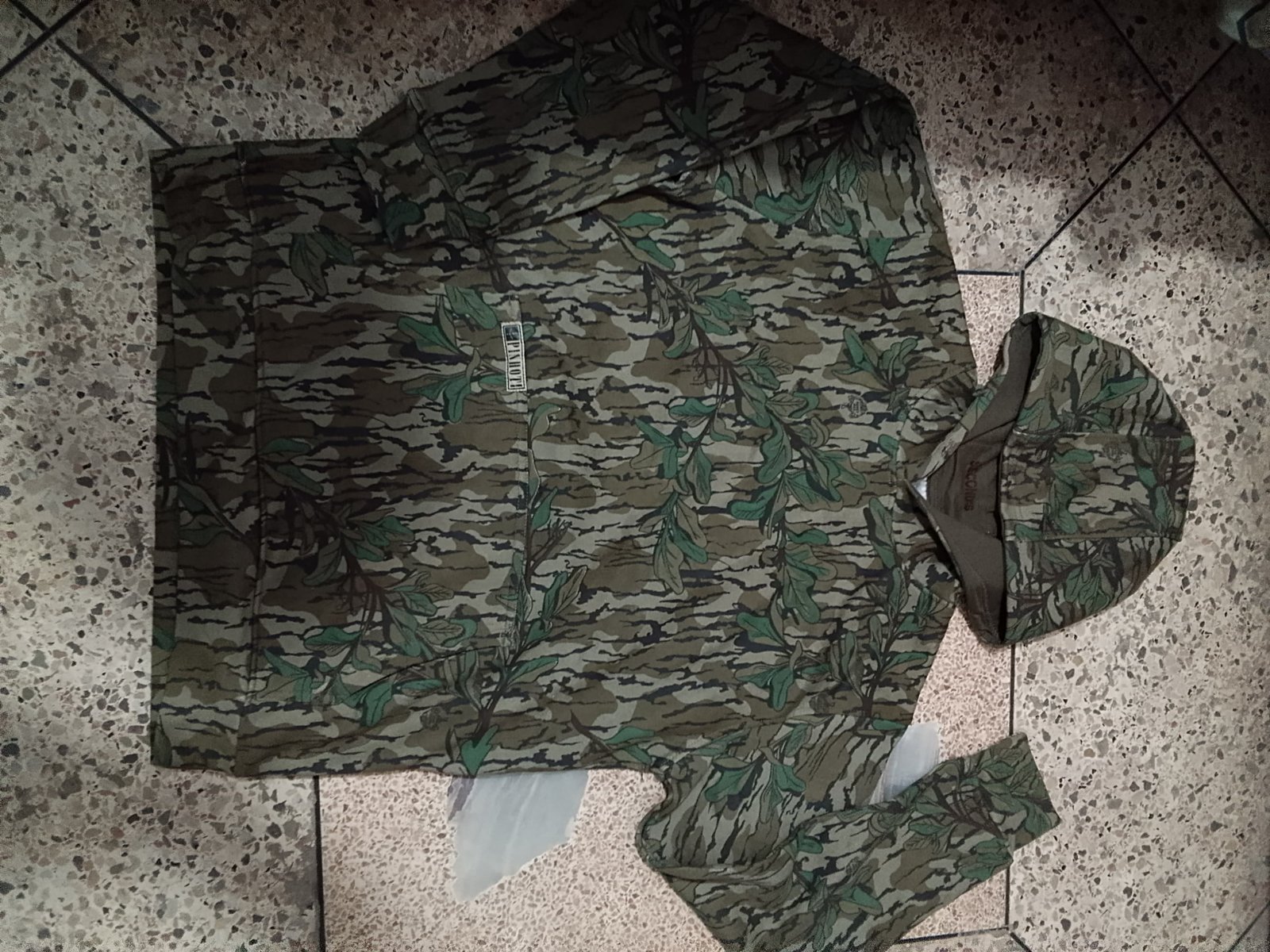 REAL TREE / KINGS / MOSSY OAK LABEL FREE MEN SOFT HEAVY FLEECE RIBBED HEM CUFF JUNGLE PRINTED HOODIES