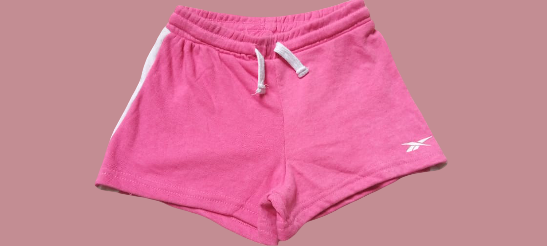 REEBOK GIRLS PREMIUM FRENCH TERRY / FLEECE ELASTIC WAISTBAND SHORTS