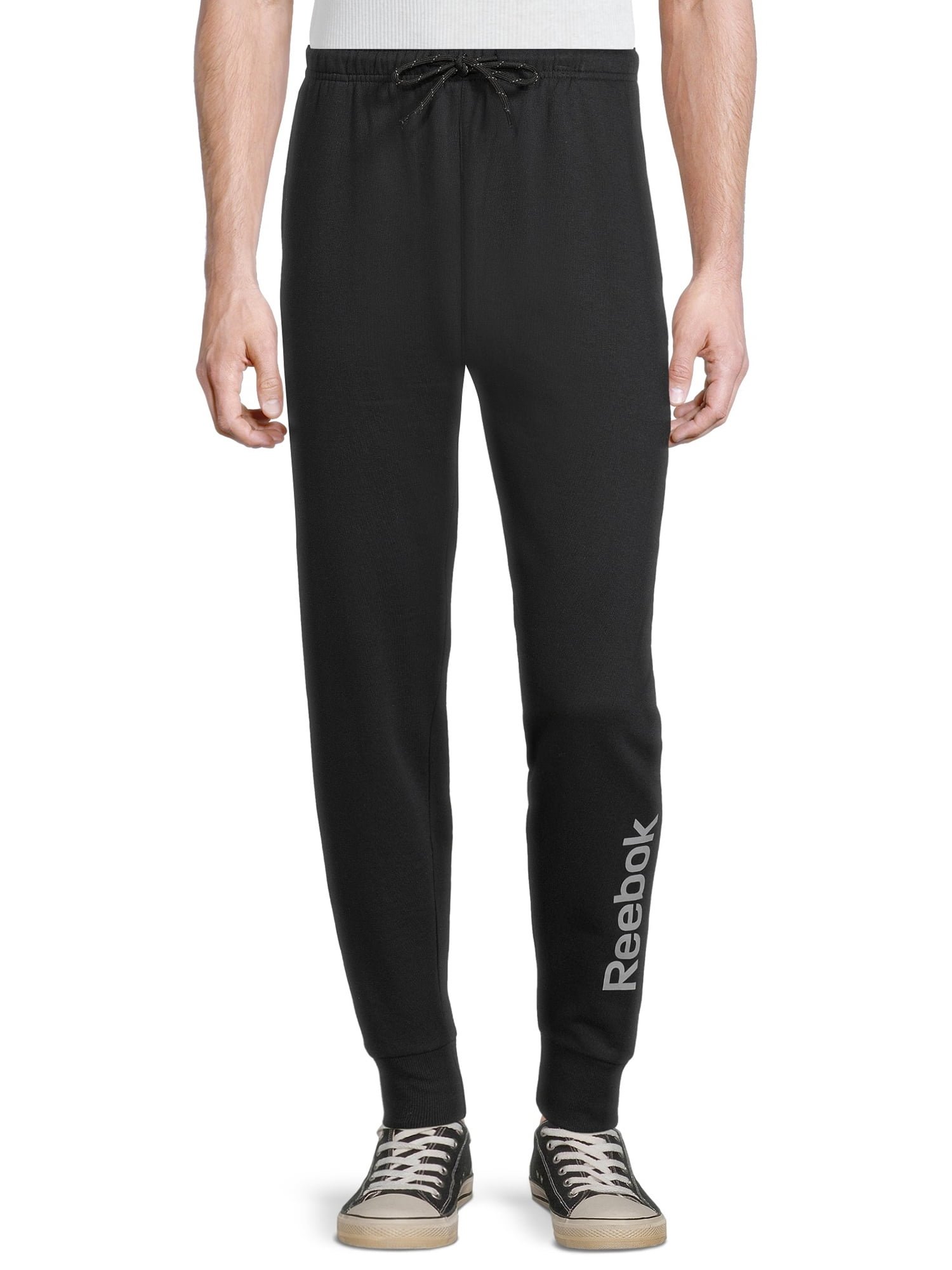 REEBOK MEN SOFT FLEECE ELASTIC WAISTBAND JOGGING PANTS