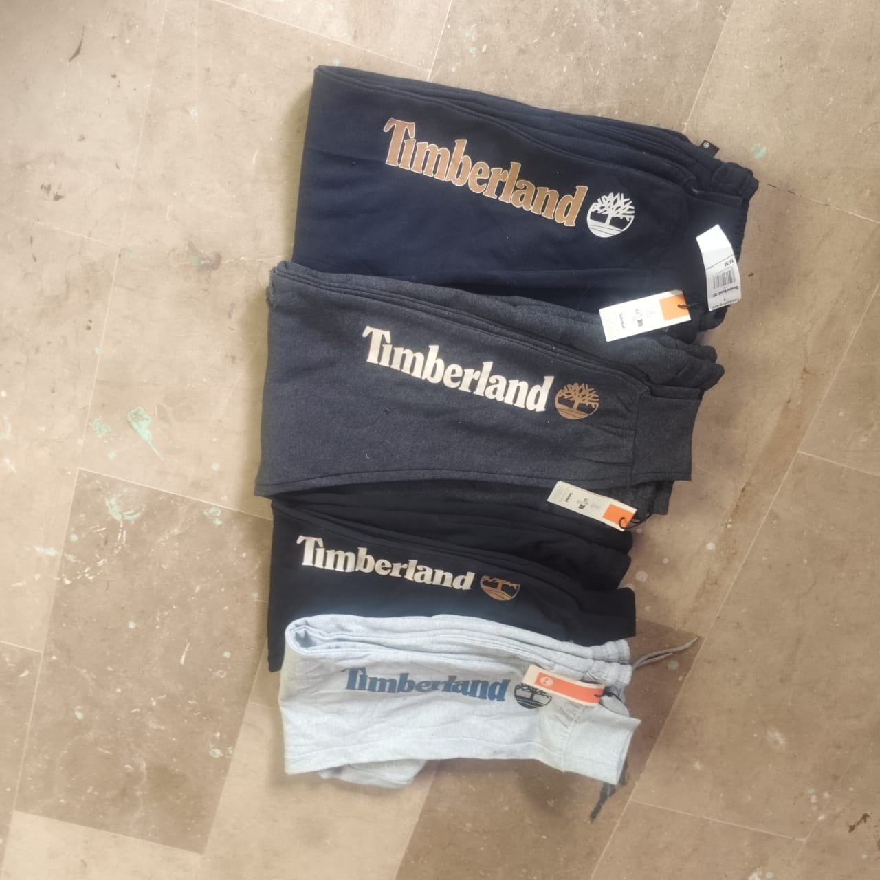 TIMBERLAND MEN SOFT FLEECE ELASTIC WAISTBAND WARMTH AND COMFORT PRINTED JOGGING PANTS — Colours available