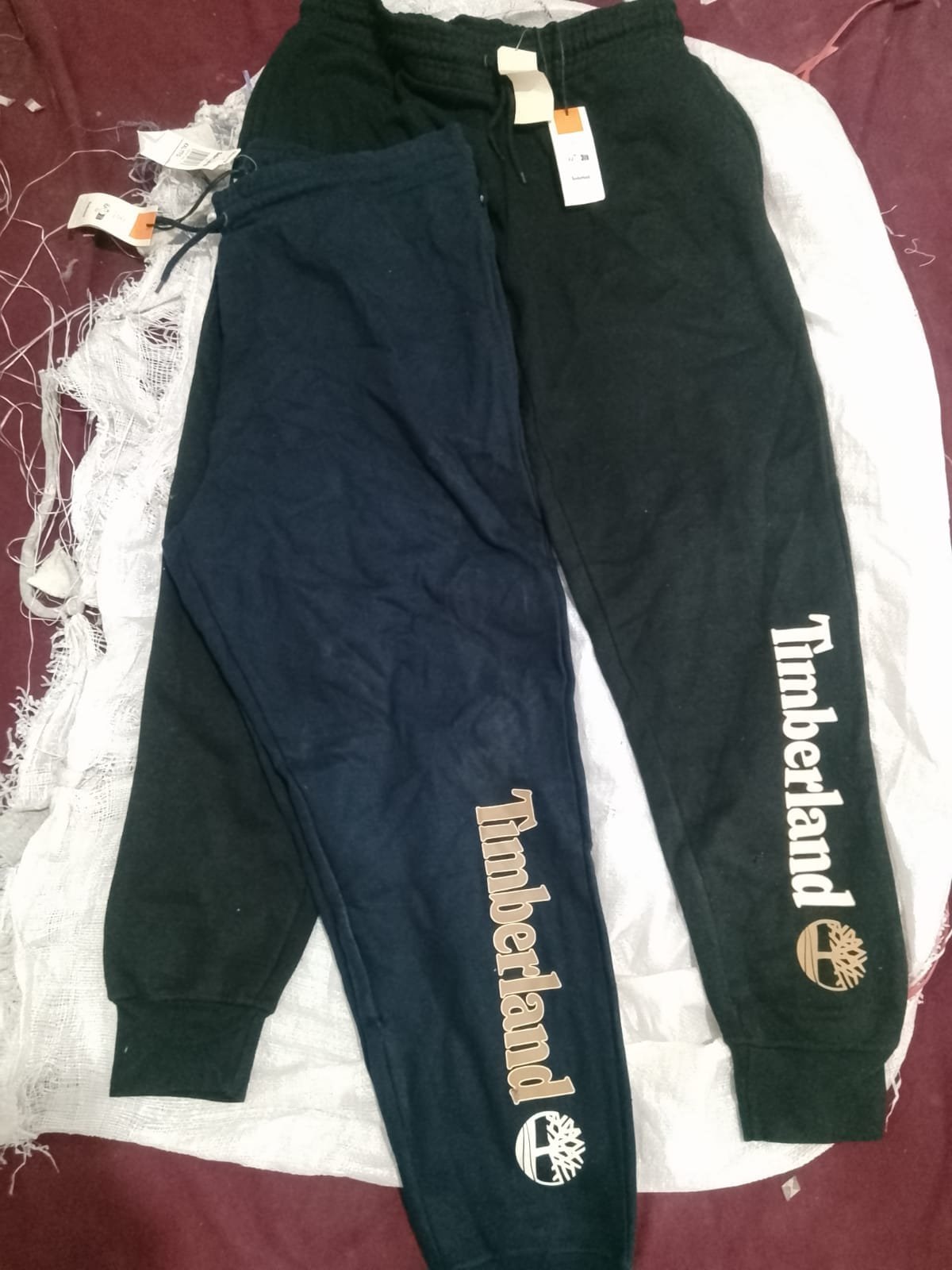 TIMBERLAND MEN SOFT FLEECE ELASTIC WAISTBAND WARMTH AND COMFORT PRINTED JOGGING PANTS — Colours available