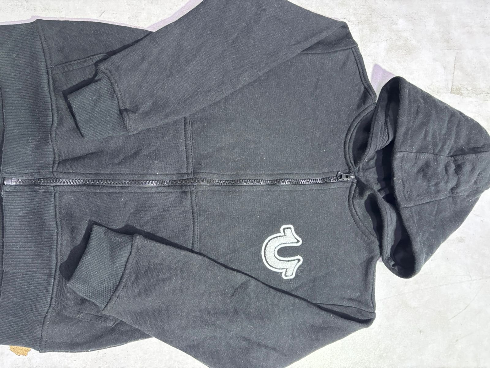 TRUE RELIGION BOYS SOFT FLEECE RIBBED HEM & CUFF ZIPPER HOODIES