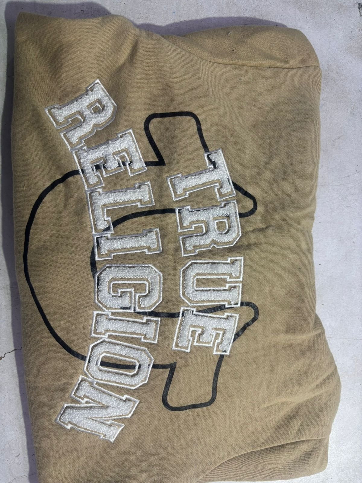 TRUE RELIGION BOYS SOFT FLEECE RIBBED HEM & CUFF ZIPPER HOODIES — Back print