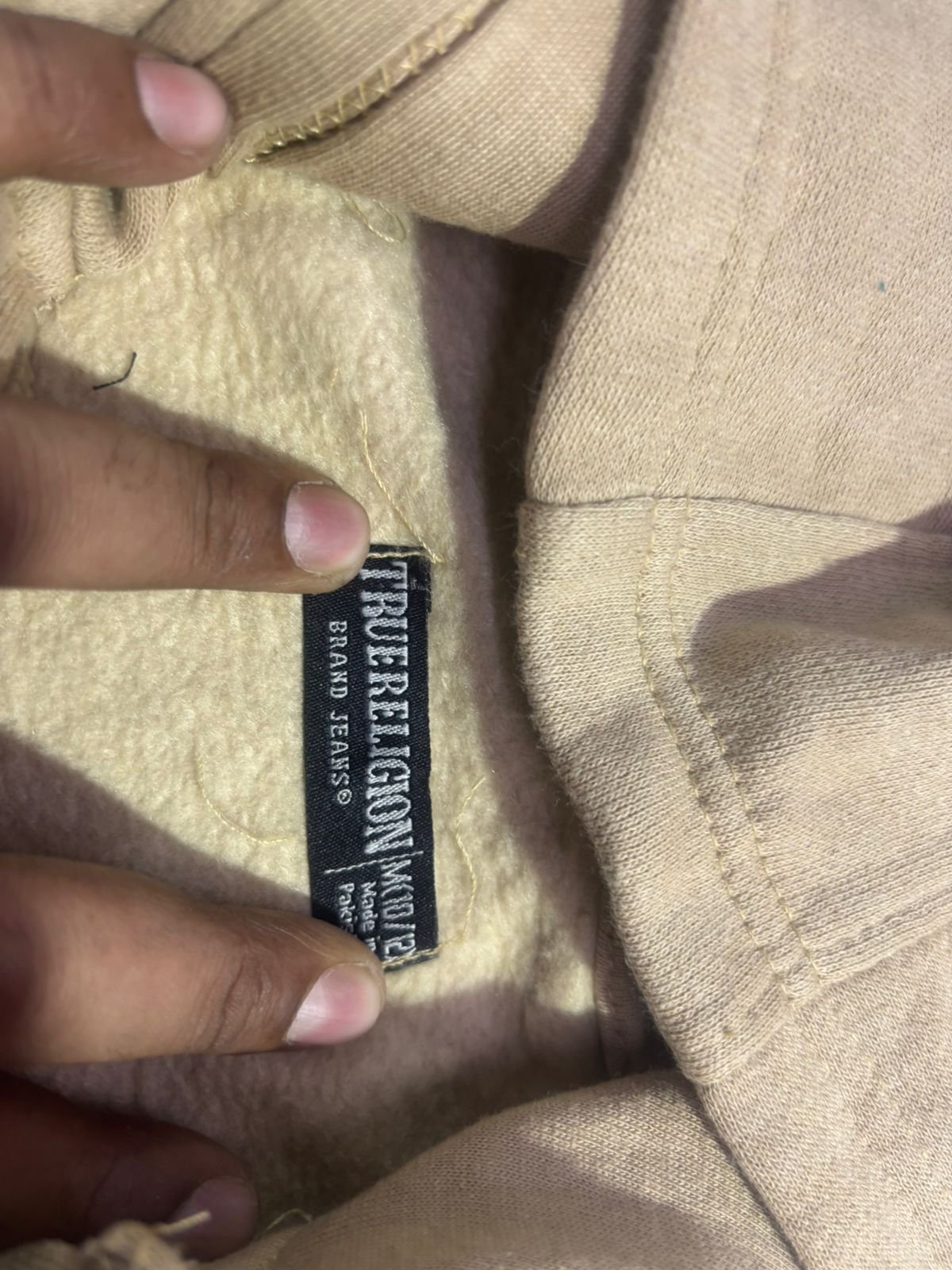 TRUE RELIGION BOYS SOFT FLEECE RIBBED HEM & CUFF ZIPPER HOODIES — Brand label
