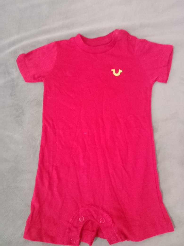 TRUE RELIGIONS KIDS BOYS SOFT JERSEY PRINTED ROMPERS