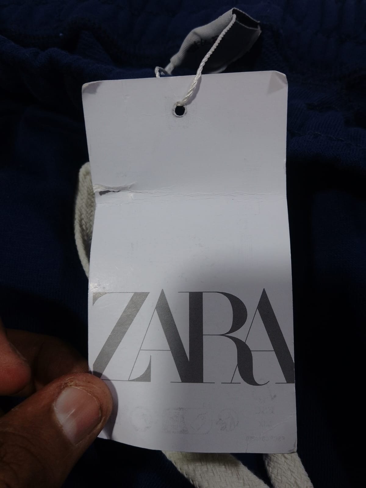 ZARA LADIES SOFT TERRY ELASTIC WAISTBAND STYLISH JOGGING PANTS — Label card