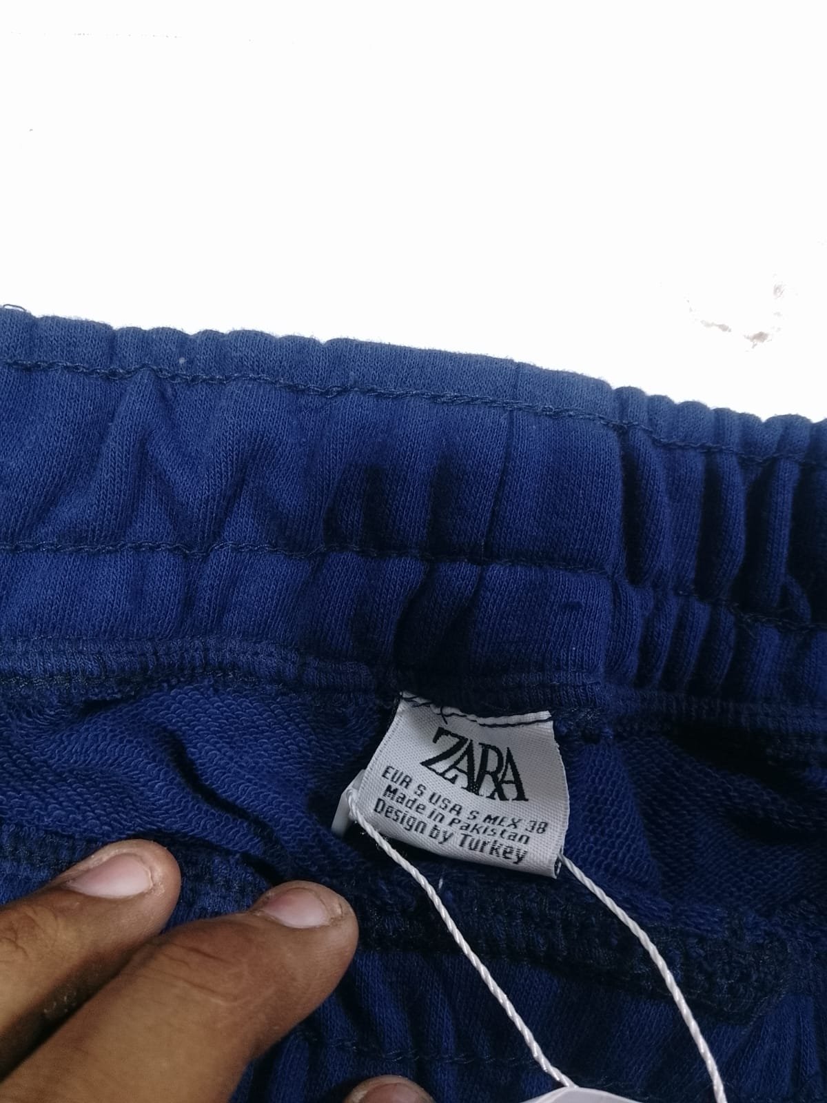 ZARA LADIES SOFT TERRY ELASTIC WAISTBAND STYLISH JOGGING PANTS — Brand label